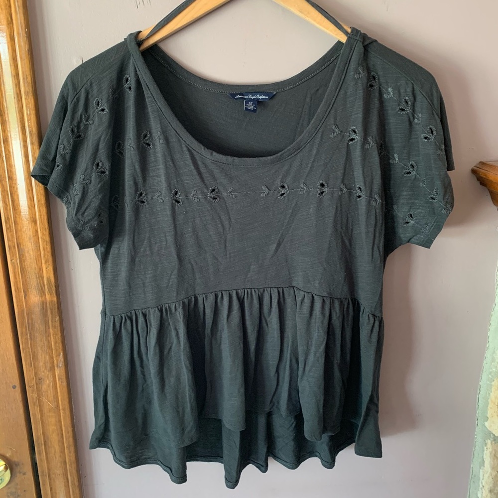 Gray A&E shirt